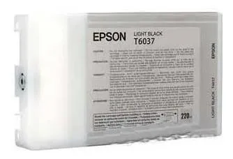 Cartucho de Tinta Epson UltraChrome Negro Claro, Modelo: T603700 , 220 ML. - T603700