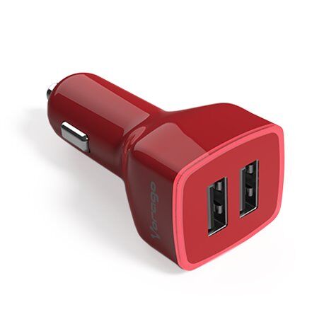 Cargador Para Auto Vorago 2 Puertos Usb Rojo Blister Au 103 Rd - AU-103-RD