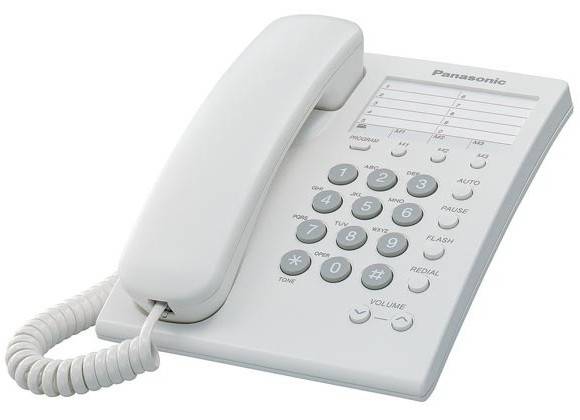 Teléfono Panasonic Kx Ts550 Alámbrico Blanco - KX-TS550MEW