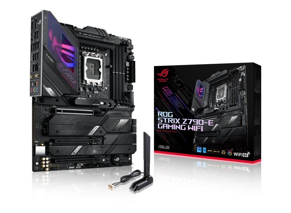 Tarjeta Madre ASUS ROG STRIX Z790-E GAMING WIFI - Socket 1700 - 4x DDR5 - 4800/5600/7800+(OC)MHz - HDMI - DisplayPort - USB 2.0/3.2 - ATX - ROG STRIX Z790-E GAMING WIFI
