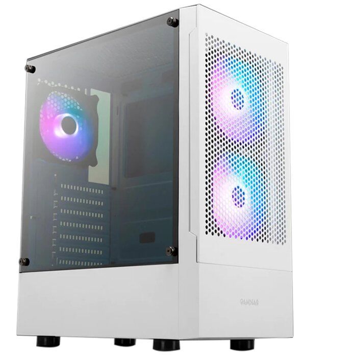 Gabinete Gamer Gamdias TALOS E3 MESH - Media Torre - ATX/Micro-ATX/Mini-ITX - 3 Ventiladores - Panel Lateral - Blanco  - GD-TALOS E3 MESH WH