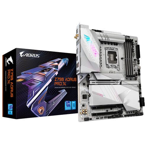 Tarjeta Madre Gigabyte Z790 AORUS PRO X - Socket 1700 - 4x DDR5 - 4000/4800/8266(O.C)MHz - HDMI - USB 2.0/3.2 - ATX - Z790 AORUS PRO X