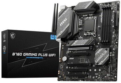 Tarjeta Madre MSI B760 GAMING PLUS WIFI - Socket 1700 - 4x DDR5 - 4800/5600/6800+(OC)MHz - HDMI - DisplayPort - USB 2.0/3.2 - ATX - B760 GAMING PLUS WIFI