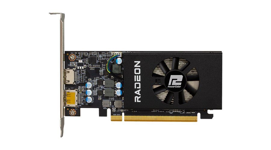 Tarjeta de Video PowerColor AMD Radeon RX 6400 Low Profile - 4GB - 64-Bit - PCI-E 4.0 - GDDR6 - DisplayPort - HDMI - AXRX 6400 LP 4GBD6-DH