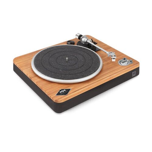 Tocadiscos The House of Marley Stir It Up - Inalámbrico - 3.5mm - RCA - Bluetooth - Hecho con Pedestal de Bambú Macizo - EM-JT002-SB